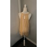Torrid Yellow & White Keyhole Racerback Tank 0 Bohemian Coconut Girl Festival Photo 1