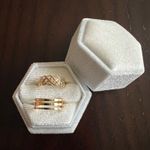 10k Gold Plated (2) in a Set Adjustable Toe Rings NWT Photo 0
