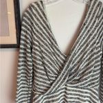 Free People NWT Maverick Black and White Striped V-Neck Dress Photo 3