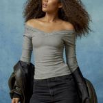 BDG Shannen Off-The-Shoulder Long Sleeve Tee Photo 0
