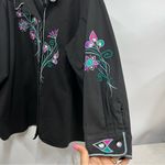 Bob Mackie  Wearable Art 2x embroidered western shirt vintage rockabilly rodeo Photo 4
