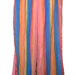 Cato  Wide Leg Palazzo Pants 18/20W Plus Size Colorful Striped Elastic‎ Waist Photo 0