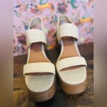Lucky Brand NWOT Dk Natural Remy Stretch Delukah Platform Wedge Heels, Size 9M Photo 1