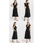 Love the Label Black Black Poplin Ruffled Tiered Deep Photo 2