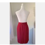 Talbots Vintage Sz 6P 6 P Fabulous Burgundy Red Business / Dressy Skirt Photo 4