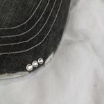 Oh Sew Peachy Hat Cap I Love TEXAS Black Denim Pink Glitter Photo 5
