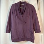 Citizens of Humanity Eggplant Purple Surplice Pullover Sweater Size Large Photo 7