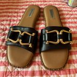 Steve Madden  Black Flat Sandals Photo 0