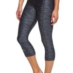 Under Armour Pants Womens Small Capri Leggings Heat Gear Printed Teal Green Photo 11