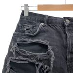 Free People We The Free Maggie Jean Shorts Montero Black Destroyed Wash Size 27 Photo 4