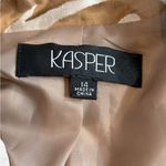 Kasper  Zebra Print dressy Coat Jacket Women’s Brown Beige 3/4 Sleeve size 14 Photo 1