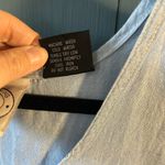 Vintage 1990’s Ricki Women’s Clothing Chambray Sleeveless Dress, Size Medium Blue Photo 3