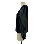 Generation Love Finley Faux Leather Sleeve Sweatshirt Black Size XS Photo 5