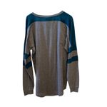 Victoria's Secret PINK | Gray and Teal Long sleeve Shirt Size Medium Photo 3