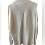 ANRABESS White Sweaters for Women Trendy Oversized Quarter Zip V Neck Size XL Photo 3