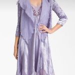 Omari Komarov Asymmetrical Dress with Beaded Embellishments & Matching Jacket Photo 1