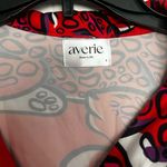 Aerie Red and Purple Cheetah Top 100% Satin Photo 4