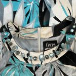 Ceces New York Black/Blue Floral Sleeveless Dress Women's 12 Photo 5