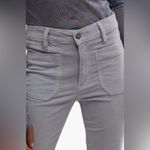 Free People  High Time Kick Corduroy Flare Pants Pearl Blue Size 12 NWT Photo 4