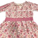 Love Sam Anthropologie Love The Label Pink Tippy Border Floral Boho Tassels Dress MEDIUM Photo 6