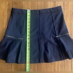 Michael Kors  Gold Zipper Flounce Ruffle Mini Skirt Photo 5