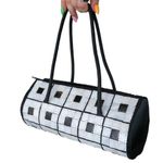 Vintage 80s Mother of Pearl Barrel Bag Black Photo 3