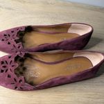 Ralph Lauren Lauren  Allayana Burgundy Laser Cut Pointed Toe Ballet Flat Size 8.5 Photo 8