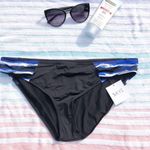 SKYE Black & blue bikini bathing suit bottoms XL NWT Photo 0