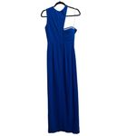Amanda Uprichard  Gilda Maxi Gown In Cobalt Blue Photo 5