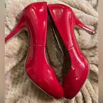 Madden Girl  Candy Apple Red Patent Leather Heels Shoes - size 8 Photo 6