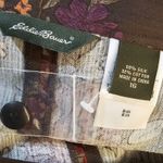 Eddie Bauer NWOT Brown Floral Silk Blend Maxi Skirt 16 Fall Thanksgiving Photo 4