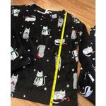 Joyspun christmas Cat Pajama Set Size Large Black Photo 2