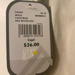 Alpine Design New NWT Alpine‎ Design Womens Belted Cargo Capri Khaki Pants Size Medium Photo 2