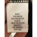 Vera Wang New Simply Vera  Black Tshirt with‎ chiffon sleeves Sz S Photo 4