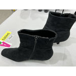 Womans Life Stride Jaguar Ankle Boots 8 M Black Side Zip Square Toe Heel Photo 2