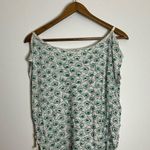 Anthropologie  Pilcro White Green Printed Side Tie Short Sleeve Top Photo 5