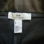 H by Halston Faux Leather Pants Size Medium Black High Rise Women's Biker Pants Ankle Zipper Photo 4