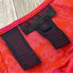 Ralph Lauren Skirt cotton floral tie front slit womens Orange Pink medium beach Photo 1