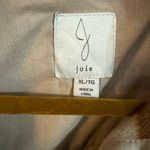 Joie  Tan Plaid Cropped Fleece Jacket Photo 2