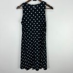 CHAPS  Dress M‎ Black White Polka Dot Sleeveless A Line Midi Retro Classic Preppy Photo 4