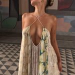 ZARA  Floral Halter Dress flowy summer casual vacation bohemian Photo 0