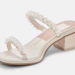 Dolce Vita River Pearl Heels White Size 8 Photo 1