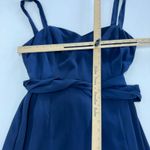 Fame and Partners  Dress Womens 14 Blue Sweetheart Neckline Tie Waist‎ Gown Photo 6