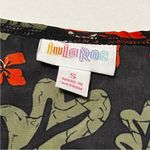 LuLaRoe Joy Duster Black Red Orange Hibiscus Flowers Floral Womens Size Small Photo 1