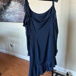 House Of CB  'Kiki'‎ French Navy Ruffle Mini Dress size XL Flawed! Photo 9