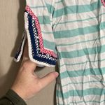 Mud Pie  small teal striped boho coverup Photo 1