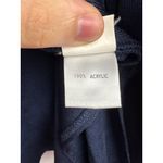 Women’s Howard Wolf Escape Size Large Navy Blue Long Sleeve Sweater with Cream S Photo 3