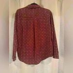 Allison Joy Women’s Red  Button Up Blouse Photo 1