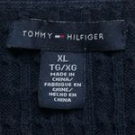 Tommy Hilfiger  Women’s Cable Knit Sweater Crewneck Pullover Cotton Navy Blue XL Photo 2