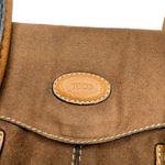Tod's Vintage  Suede Leather 2way Handbag Top Handle Bag Mini Made in Italy Photo 5